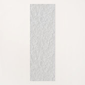 Tapis De Yoga Pierre texturée blanche, Art Abstrait monochrome (Devant)