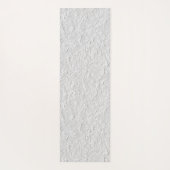 Tapis De Yoga Pierre texturée blanche, Art Abstrait monochrome (Dos)