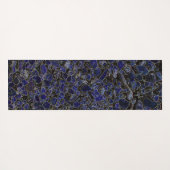 Tapis De Yoga Pierres bleu saphir avec brillance (Dos (Horizontal))