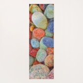 Tapis De Yoga Pierres colorées, galets, rochers et eau (Dos)