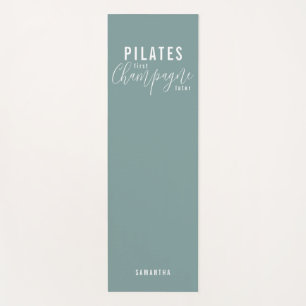 Tapis De Yoga Pilates amusants Première Champagne Plus d'entraîn
