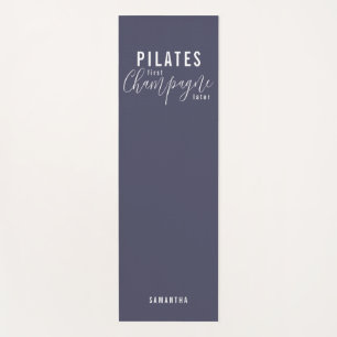 Tapis De Yoga Pilates amusants Première Champagne Plus Tard Purp