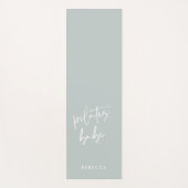 Tapis De Yoga Pilates d'entraînement de calligraphie verte Paste (Devant)