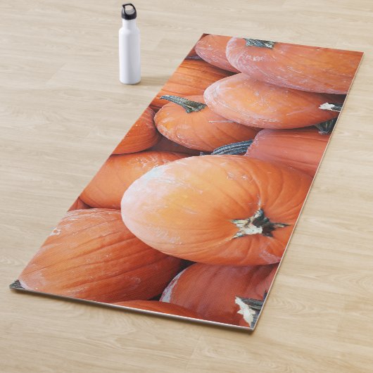 Tapis De Yoga Pile Citrouille tombé (En situation)