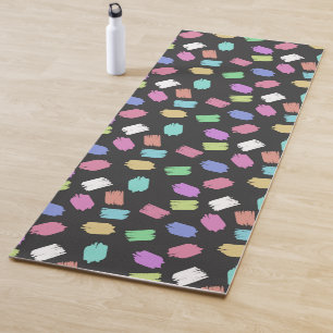 Tapis De Yoga Pinceau de peinture contours, pinceaux colorés