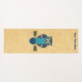 Tapis De Yoga Pine Cone Owl (Devant (Horizontal))