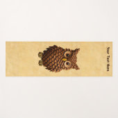 Tapis De Yoga Pine Cone Owl (Devant (Horizontal))