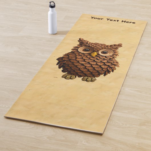 Tapis De Yoga Pine Cone Owl (En situation)