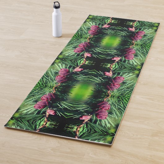 Tapis De Yoga Pinecones miniatures proches Abstraits (En situation)