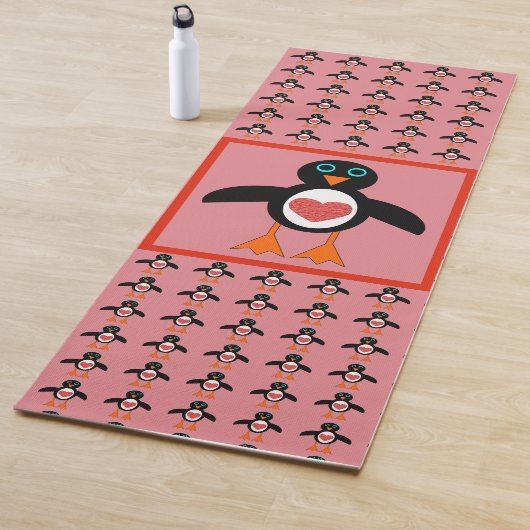 Tapis De Yoga Pingouin Coeur mignon (En situation)