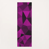 Tapis De Yoga Pink black geometric mesh pattern (Devant)