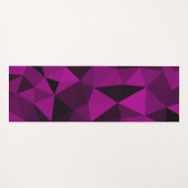 Tapis De Yoga Pink black geometric mesh pattern (Devant (Horizontal))