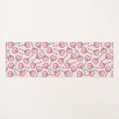 Tapis De Yoga Pink Lollipops, Heart Lollipops, Lollipop Pattern (Devant (Horizontal))