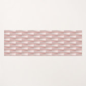 Tapis De Yoga Pink Metallic Abstrait Panier Weave Élégant Chic (Devant (Horizontal))