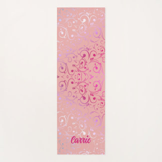 Tapis De Yoga Pink Ombre Motif Yoga Mat