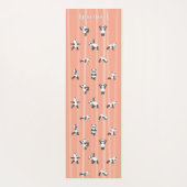 Tapis De Yoga Pink Panda Yoga Mat Custom Name Same on Both Sides (Dos)