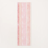 Tapis De Yoga Pink Peach Blush Stripes (Devant)