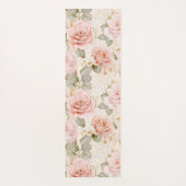Tapis De Yoga Pink Peach Blush Stripes (Dos)