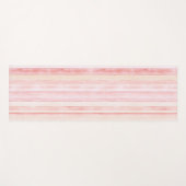 Tapis De Yoga Pink Peach Blush Stripes (Devant (Horizontal))