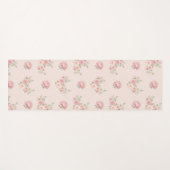Tapis De Yoga Pink Peony and Rose Pattern (Devant (Horizontal))