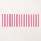 Tapis De Yoga Pink & white striped yoga mat (Devant (Horizontal))