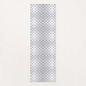 Tapis De Yoga Pintuck look blanc et or élégant (Devant)