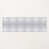 Tapis De Yoga Pintuck look blanc et or élégant (Devant (Horizontal))