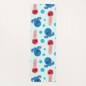 Tapis De Yoga Pirate Octopus, Pirate Jellyfish, Sea Animaux (Dos)