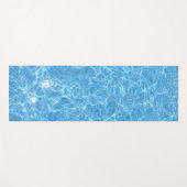 Tapis De Yoga Piscine Eau Aqua Couleur Bleu Modèle (Devant (Horizontal))