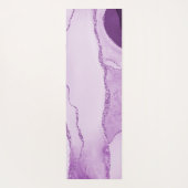 Tapis De Yoga PixDezines Aquarelle Agate, violet (Dos)