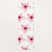 Tapis De Yoga PixDezines FLAMANTS ROSES ROSE, THÈME TROPICAL (Dos)