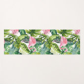 Tapis De Yoga PixDezines FLAMANTS ROSES ROSE, THÈME TROPICAL (Devant (Horizontal))