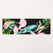 Tapis De Yoga PixDezines FLAMANTS ROSES ROSE, THÈME TROPICAL (Dos (Horizontal))