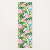 Tapis De Yoga PixDezines FLAMANTS ROSES ROSE, THÈME TROPICAL (Devant)