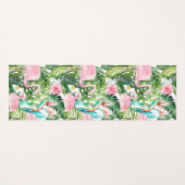 Tapis De Yoga PixDezines FLAMANTS ROSES ROSE, THÈME TROPICAL (Devant (Horizontal))