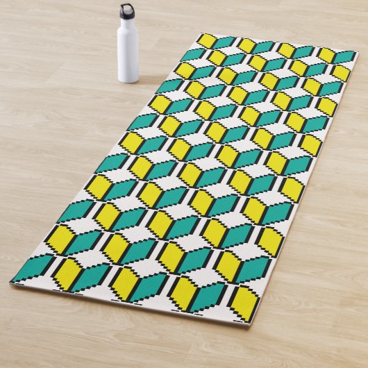 Tapis De Yoga Pixel 8 bits Wakaba / Mark Shoshinsha (En situation)