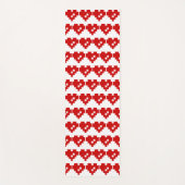Tapis De Yoga Pixel Coeur 8 bits Amour (Devant)
