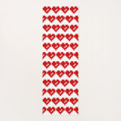 Tapis De Yoga Pixel Coeur 8 bits Amour (Dos)