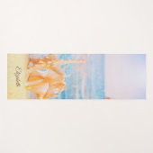 Tapis De Yoga Plage, Coquillage de sable, Plage (Devant (Horizontal))