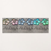 Tapis De Yoga Plage de l'Hibiscus d'Aloha (Devant (Horizontal))