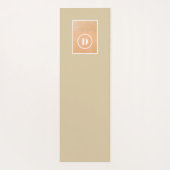 Tapis De Yoga Plage de Monogramme (Dos)