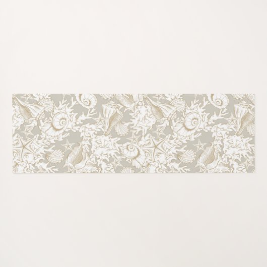 Tapis De Yoga plage de sable côtier coques Monogram Yoga Mat (Dos (Horizontal))