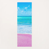 Tapis De Yoga Plage de sable rose (Devant)