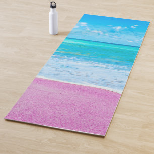 Tapis De Yoga Plage de sable rose