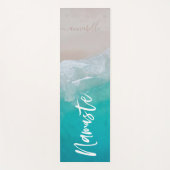 Tapis De Yoga plage de sable tropical méditation océanique perso (Devant)