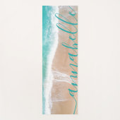 Tapis De Yoga plage de sable tropical méditation océanique perso (Devant)