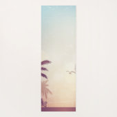 Tapis De Yoga Plage des Palmiers Tropicaux (Dos)