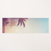 Tapis De Yoga Plage des Palmiers Tropicaux (Devant (Horizontal))