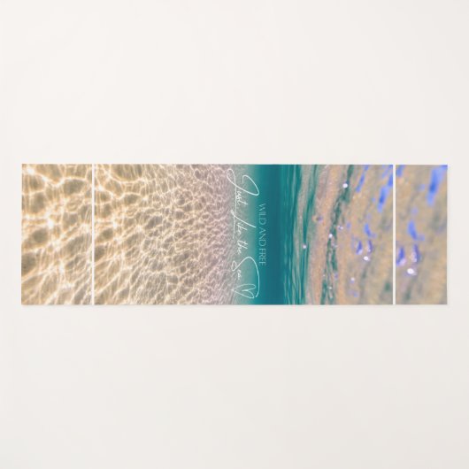Tapis De Yoga Plage d'été sauvage et libre Ocean Floor (Devant (Horizontal))
