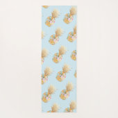 Tapis De Yoga Plage hawaïenne peinte Mauna Lani Bay, Bleu (Dos)